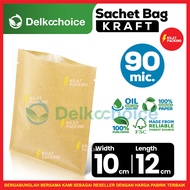 Kraft Paper Non Ziplock Sachet Packaging 10CM X 12CM