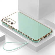 กรณี Samsung S20 FE 5G Case เคสหรูหรา 6D Plating เคสโทรศัพท์ Ultra Thin Square Edge ฝาหลัง กันชน Premium กันกระแทก protector