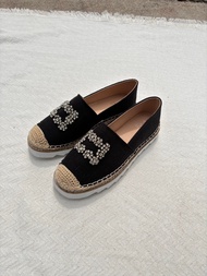 Look At We - Milan Linen รองเท้าทรง espadrilles แบรนด์ look at we รองเท้าคาเฟ่ใส่กับ เดรส