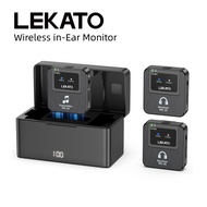 LEKATO MS-20 In Ear Monitor System 30H Wireless Guitar System IEM System 1 on 10 Guitar Transmitter