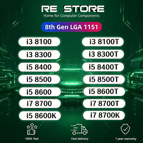 free shipping i3 8100 8300 i5 8400 8500 8600 i7 8700 8100T 8300T 8400T 8500T 8600T 8700T 8600K 8700K