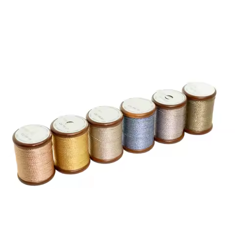 Calais FS Metallic 4 Ply Tatting Lace Thread Crochet Embroidery Thread for DIY Jewelry Making Bracel