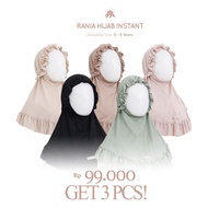 Mirtakids Rania Instant Hijab for Children (0-6 Years) | Girls' Ruffle Hijab | Balloon Jersey Tudung