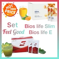 🍊🍊🍊Set FEEL GREAT Bios life slim + Unimate Ginger เยอร์บามาเต้สูตรเฉพาะ ➕ ใยอาหารสูตรเฉพาะ 💛💛💛