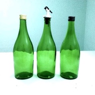 HIJAU EQUIL 750, 750ML GREEN GLASS BOTTLE, DRINKING WATER BOTTLE, COFFEE BOTTLE