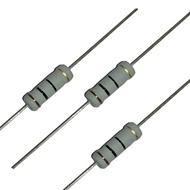 10pcs 5W Carbon Film Resistor 5% 1 10 100 2.2 3.3 4.7 5.1 22 33 47 220 330 510 1K 10K 100K 1M  R K O