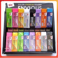 2 Envious Flexible Erasers in Eye-catching Colors