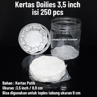 CN327 Paper doilies 3.5 paper/ for tube jars paper doilies 3.5 FREE SHIPPING