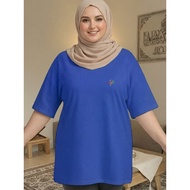 2S267 T Shirt Baju Perempuan Style Tshirt Woman XL-5XL   Women Wanita Plus Size Clothes Seluar Korea