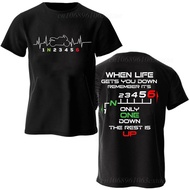 T-shirt fesyen lelaki, model 1N23456, pakaian untuk penunggang motosikal. Corak grafik hati, reka be