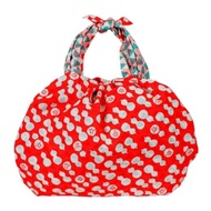 京都風呂敷包巾-褔結 三巾-葫蘆與鱗片(紅+藍)