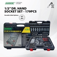 HARDEX 1/2” Dr. Hand Socket Set - 179 Pieces - P-SOCKET-SET-2