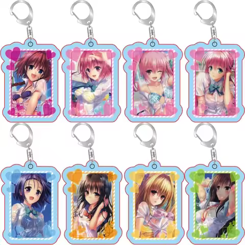 New Anime To LOVE Ru Darkness Acrylic Keychain 6cm Pendant Collecting Accessories Festival Gifts For