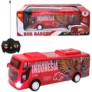 RC INDONESIAN BASURI NATIONAL TEAM SOUND BUS TELOLET RC TOY BUS BASURI GARUDA INDONESIA remote contr