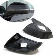 Horn Real Carbon Fiber Car Side Mirror Cover Caps Replace For Audi Q5 SQ5 Q7 SQ7 2018-2023