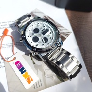 ส่งทั่วไทย!! (แถมกล่องเหล็ก) นาฬิกาข้อมือ แบรนด์ SKMEI 1389 เอสเคมี่ นาฬิกาผู้ชาย นาฬิกาผู้หญิง 2024 นาฬิกาดิจิตอล แสดงผล 2 ระบบ นาฬิกาแฟชั่น นาฬิกาทางการ สายสแตนเลส สายเหล็ก กันน้ำ ไฟ LED ใส่ได้ทั้งหญิงและชาย (มีเก็บเงินปลายทาง) - AmazonShop
