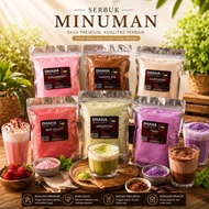 SERBUK MINUMAN  ANEKA RASA SERBUK CAPPUCINO CINCAU/SERBUK MINUMAN BOBA/SERBUK MINUMAN KEKINIAN 500gr