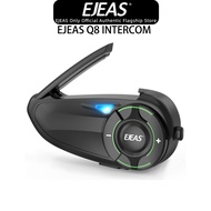 EJEAS Q8 Motorcycle Wireless Helmet Bluetooth Q8 Mesh Intercom Headset Waterproof IP67 Bluetooth 5.1
