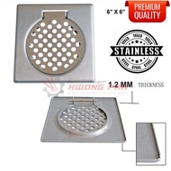 6" x 6" Stainless Steel Floor Trap Floor Grating
