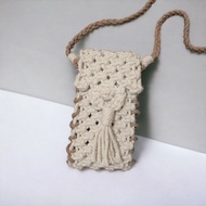 LOWKEY MACRAME - two-tone button sling bag cellphone bag ver