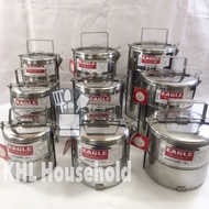 Eagle Stainless Steel Tiffin Carrier / Food Container / mangkok Tingkat Nasi(12-16cm) /Mangkuk Tingk