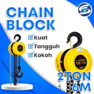 Chain Block 2 Ton 6 Meter Takel Katrol Kerekan 2 Ton 6 Meter HU FENG