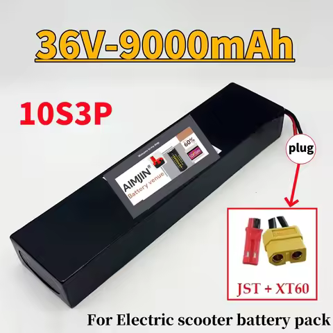 Lithium Rechargeable Battery Pack 18650 10S3P 36V 9Ah 500W Power Modified 36V Electric Scooter Batte
