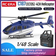 RC ERA C187 Helicopter 4CH 1/48 Barometer Altitude Setting 15min Flight Brushless EC135 Plane
