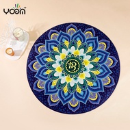 [Meditation Mat] Suede Natural Rubber Yoga Meditation Chanting Meditation Large Round Mat Support In