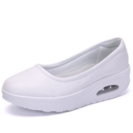 IB4 Kasut Jururawat Putih Nurse Slip Buckle Flat Shoes Nurse White Shoes