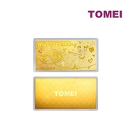 TOMEI Happy Wedding Gold Wafer 0.5G, Yellow Gold 9999