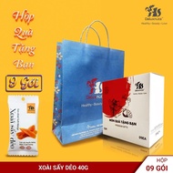 [Express] Box of 9 packs of Deluxnuts Dried Mango 360g | Nutrition Seeds, Snack Snacks (40g Pack, 9 