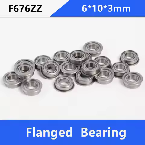 500pcs/lot flange bearing MF106ZZ F676ZZ LF1060ZZ 6*10*3 Miniature deep groove ball bearings 6x10x3m