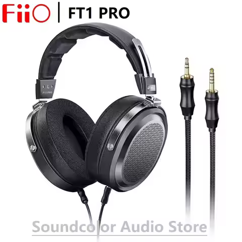 FiiO FT1 Pro Open-Back Planar Driver Headphone Magnetic Wired Hi-Fi Headset Hi-Res Audio for Home St