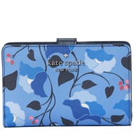 Kate Spade Staci Nouveau Bloom Medium Compact Bifold Wallet in Blue Multi