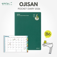 MIDORI OJISAN Pocket Diary 2026 B6 (Starting January 2026) 22376006