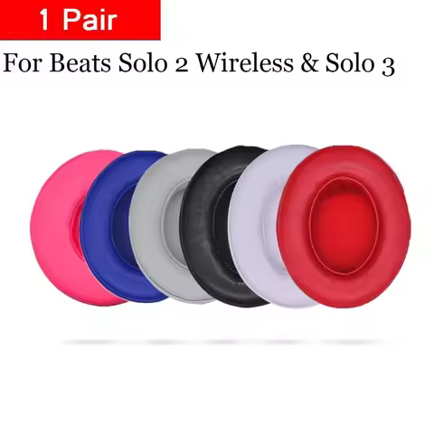 1 Pair Ultra-soft Foam Ear pads Replacement Sponge Cushion Earbuds for Beats Solo 3 2 Wireless Bluet