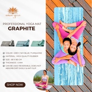 Yoga Mat Premium Graphite / Yoga Mat / Yoga Mat / Pilates Yoga Mat / Anti-Slip Yoga Pilates Mat / Yo