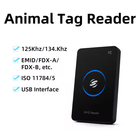 W81 Animal tag reader emulate keyboard reader usb plug and play rfid desktop writer support read onl