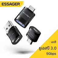 Essager OTG Type C TO USB Micro USB to Type C อะแดปเตอร์ OTG USB to Type C สำหรับ MacBook Xiaomi Hua