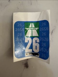 瑞士高速公路實體通行證（有效期至31/1/2027）