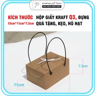 Wholesale 10 Boxes - MS Q3 - kraft paper boxes for gifts - food - 6 jars of steamed bird's nest - fr