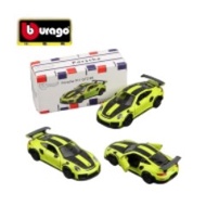 Bburago Porsche 911 GT2 RS Green 1:64 Die-Cast Alloy Car Model – Collectible Toy with Free-Rolling W