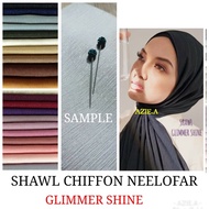 Borong shawl chiffon glimmer shine