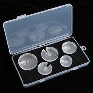 [baoblaze21] 5Pcs Watch Repair Crystal Press, Glass Press Tool, Pressing Dies, Clear Acrylic