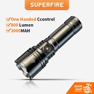 SUPERFIRE R1-T LED Rechargeable Powerful Waterproof Flashlight