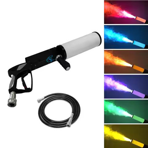 Handled CO2 Smoke Jet Machine LED Gas Column Fog Gun Machine Stage Special Effect For DJ Disco Party