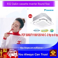 R32 daikin New Round Flow Cassette inverter-FCF -C series ( 2 hp to 6 hp )-make in thailand
