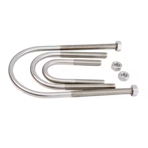 M6 M8 Pipe Clamp U-shaped Bolt U-shaped Screw U-shaped Tube 12-219mm Clamp Fixing Buckle U-Bolts 304