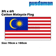 Cotton Malaysia Flag Size: 90cm X 180cm ( 3ft x 6ft )